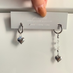 silver heart short