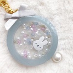*冬❄ うさぎさん しゃかしゃかキーホルダー* 