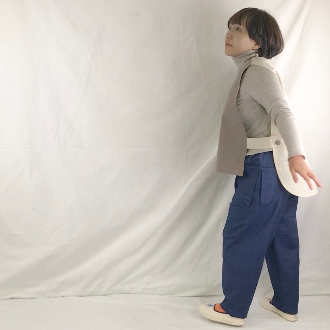 モンペパンツ - デニム8oz 「 のらのふく 」作業にもお出かけにも 《 FREE size・ウエストゴム 》 9,605円