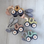 知育玩具🚙大きめくすみカラー男の子車のおもちゃ/誕生日プレゼント
