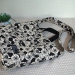 再販　“otona” 花　黒　2wayトートバッグ 