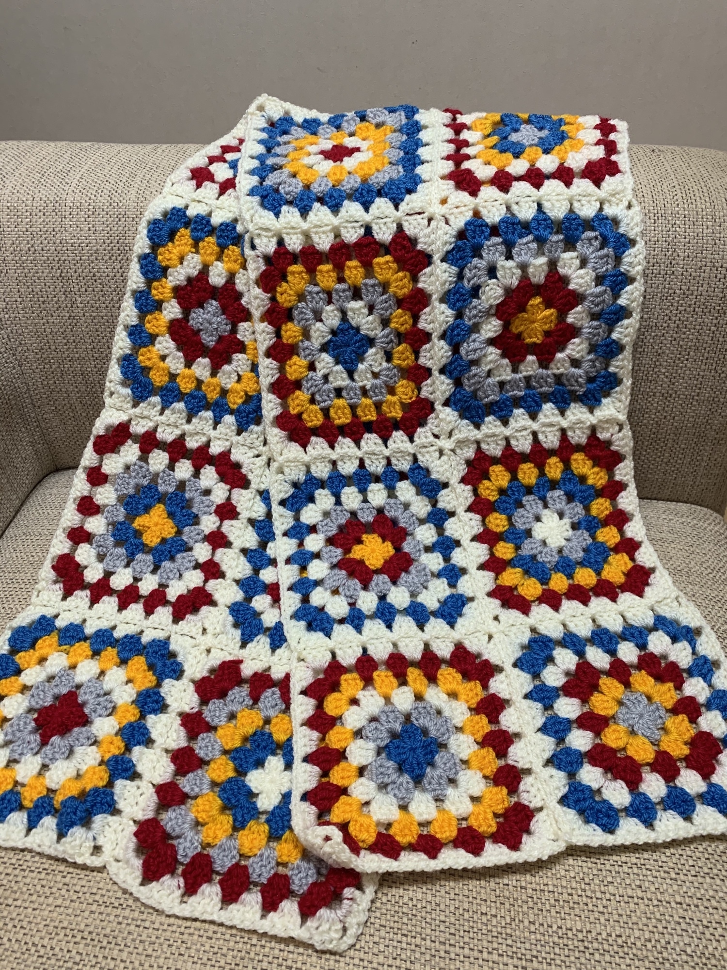 送料無料】【受注作成】マフラー グラニースクエア - Sunflower's