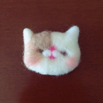 羊毛猫さんブローチ