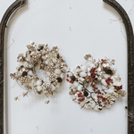 cotton flower wreath " lampe " コットンフラワー リース ドライフラワー サンキライ