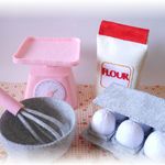 [受注生産]　フェルト製　sweetsクッキングセット♪