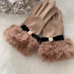 新作♡ エコファー　ベージュ　手袋　クリスマス