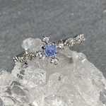 雪結晶❄️サファイア フリーリング