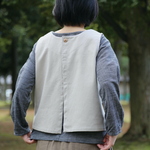 【新春SALE】7,800円→6,800円　前後2way。冬のかさねベスト