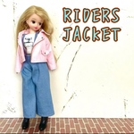 《受注製作》リカちゃん　ライダースジャケット（ピンク）着せ替え服　ブライス
