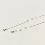 パール風ビーズのシンプルマスクチェーン アシンメトリー おまけ付き