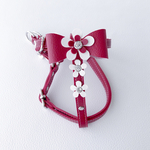 華やかリボンのハーネス✧︎ビジュー✧︎(レッド)☆犬・ハーネス☆