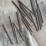 【6個】棒チャーム シルバー