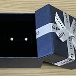 14kgf  ホワイトトパーズピアス　プレゼント用