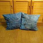 デニムクッションカバー