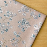 50*50【綿麻シーチング】Smoke Cherry Blossom／ピンク《 生地 シーチング生地 コットン 綿 麻 リネン 花柄 フラワー お花 春 桜 COTTONCANDY 薄手 》