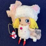 イーマリーちゃん★白猫コスプレコーデセット　雪だるまバッグ付き