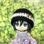 ねんどろいど　👒コットン帽子　ホワイトライン👒