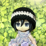 ねんどろいど　👒コットン帽子　ホワイトライン👒