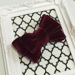 Wire ribbon☆Hair accessories☆Bordeaux velvet