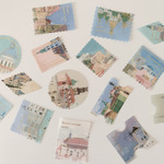箔押し切手sticker　beige　　４５枚入
