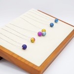 選べる10色！純チタンボール　ネックレス