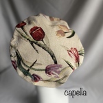 🌟capella🌟 春を感じるチューリップ柄のゴブラン織がステキなベレー帽　