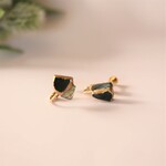 織部焼 陶片 金継ぎ イヤリング シェル 伝統工芸