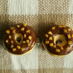 ＊新作＊【ブローチ16mm】チョコナッツドーナツ