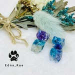 【再販♡】しっぽが短いドライフラワー猫ちゃん⋆꙳ピアス(イヤリング・ノンホール樹脂・マスクチャーム変更可)　アレルギー対応　送料無料　パーツ変更無料
