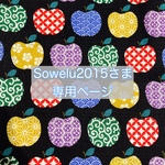 【Sowelu2015様 オーダー専用ページ】りんご柄 16×16㎝ 巾着 3点