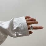 再販無し/ラストストック　silver925　ホワイトムーン　ストーンリング　シンプルリング　シルバー925　S925　s925リング　スターリングシルバー　シルバー925リング　クリスマス　ギフト