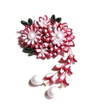 つまみ細工🌼二重菊花バレッタ🌼犬用NO.588
