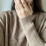 大ぶりデザインリング