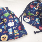 【rio310様専用】入園グッズ2点セット☆弁当袋&コップ袋☆紺アニマル