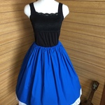 ✴︎裾レース✴︎ブルー✴︎ボリュームスカート✴︎