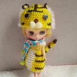 【リクエスト】[ミディブライス 寅さんコーデ３点セット] アウトフィット Blythe outfit　よしえ屋