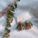 新作◆和風シルクインド刺繍ピアス/イヤリング◆