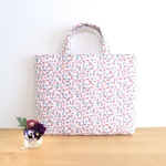 LIBERTY. Cherry Drop柄❁レッスンバッグ(キルティング)