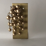 chandelier perl antique gold