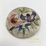 ※noaar0727 様専用　日本刺繍ブローチ・ペンダント「ふくら雀」オプション金具で帯留めにも 吉祥文様