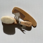 brush & comb set ／出産祝い／プレゼント／名前入れ／ベビーブラシ／名前入れ／名前入れギフト／ヘアブラシ／入園祝い