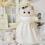 おめかしテディキャット 三毛猫ちゃん キャリコカラー テディベア