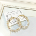 104.再...再販バブルパールフープピアス