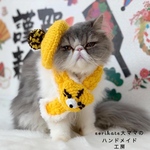 🐯2022年🐯　虎ちゃんマフラー&ベレー帽セット❤️ 黄色
