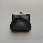 (受注制作)がま口ポーチBlack