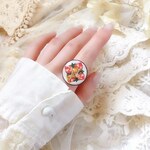 【12/18 21時～数量限定】オリエンタルflower （レッド）リング