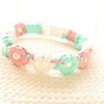 89wan様専用 パラコード お花いっぱい バックル 首輪