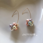 虹からの贈り物 パステルフックピアス 