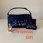 【🎄限定‼️】2点set  バッグ＆ポーチ2点set （紺×紺）