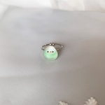 小鳥のリング（コザクラインコ：黄・白・緑）